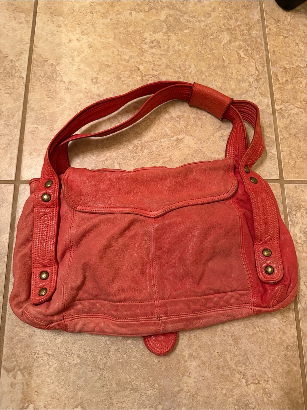 Zadig and Voltaire distressed early 2000’s pink Leather Bag - Picture 3 of 4